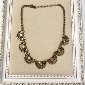 J.Crew goldtone statement necklace